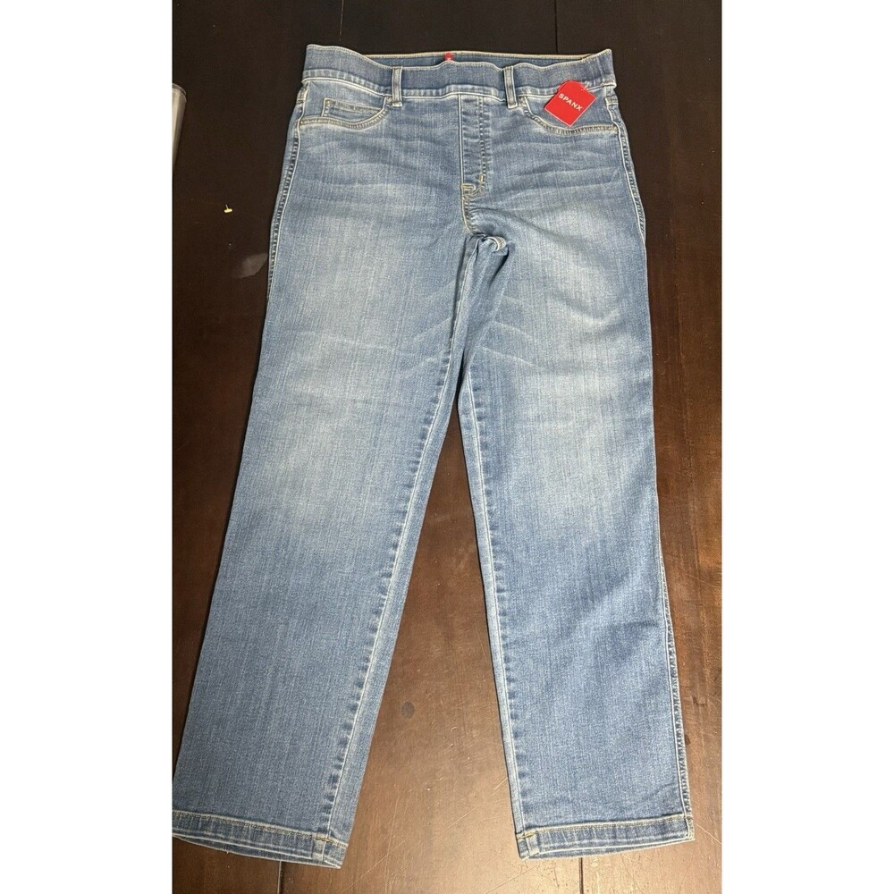 Spanx Straight Leg Jeans in Vintage Indigo Blue, Size Extra Large 20356R Pull On